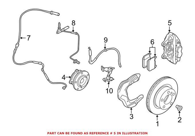 BMW Disc Brake Caliper - Front Driver Left 34116799469